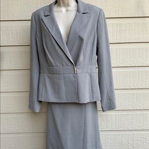 Calvin Klein Women’s Gray Blazer & Skirt Suit